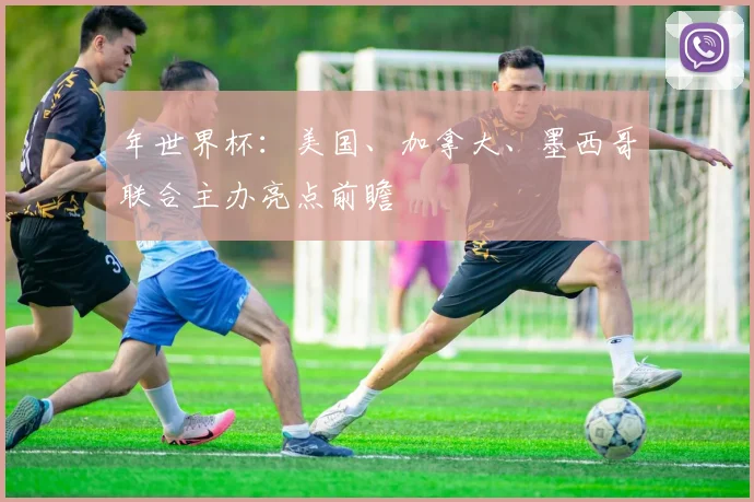 年世界杯：美国、加拿大、墨西哥联合主办亮点前瞻